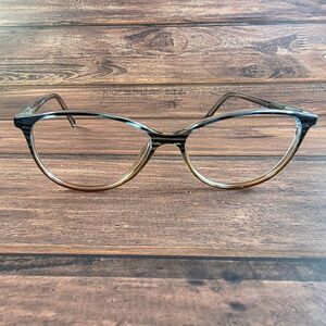 Elegance Women's Cat-Eye Eyeglasses Clear Brown Frame 4080
